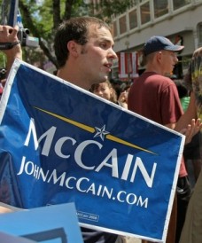 Un supporter de John McCain