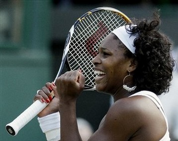 Serena Williams a rejoint sa soeur Venus en finale de Wimbledon